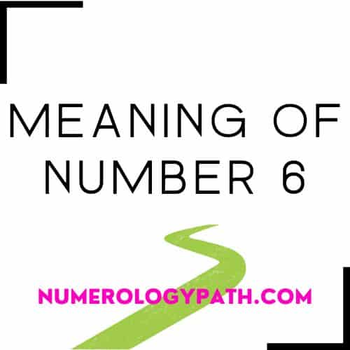Meaning of Number 6