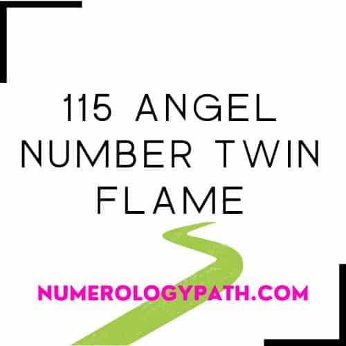 115 Angel Number Twin Flame